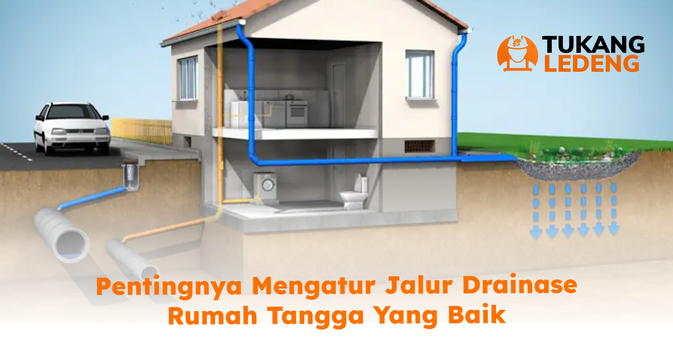 Pentingnya Mengatur Jalur Drainase Rumah Tangga yang Baik