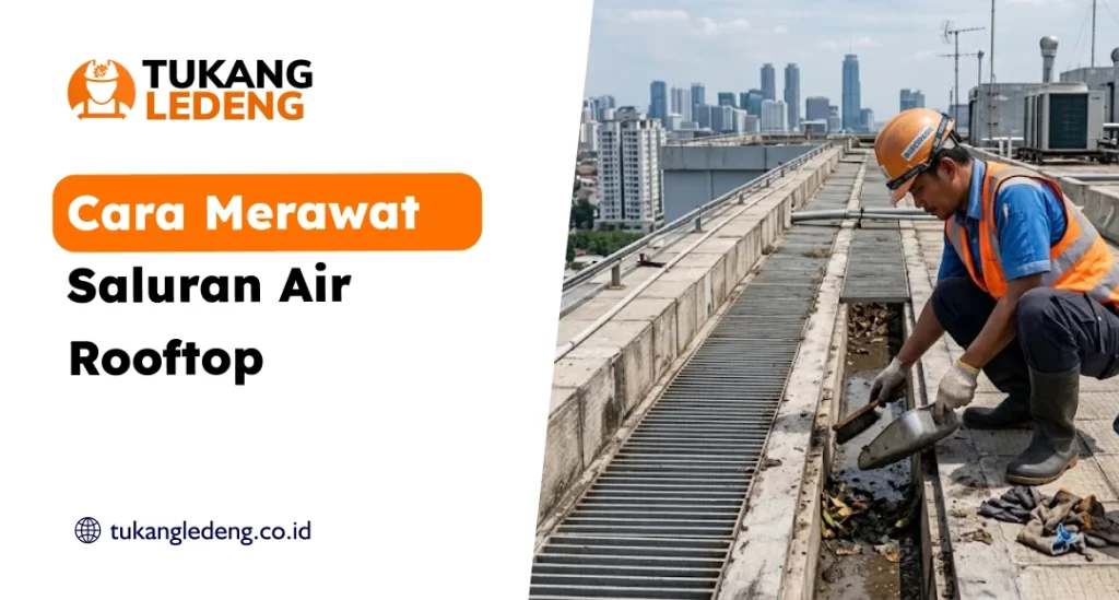 Cara Merawat Saluran Air Rooftop